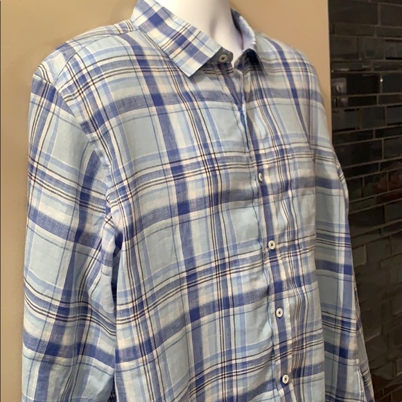 BUGATCHI Casual Linen Shirt. Size Large - Picture 2 of 14